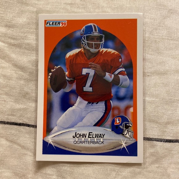 FLEER’90 John Elway QB football card - Picture 1 of 4